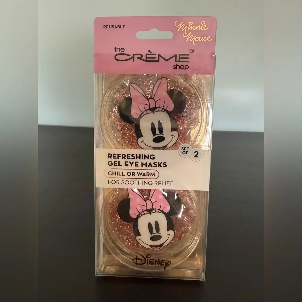 The Crème Shop x Disney Minnie Mouse: Gel Eye Masks, Cool or Warm, NEW